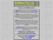 Tablet Screenshot of bowest.com.au